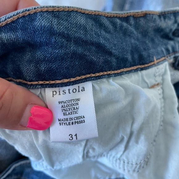 Pistola Distressed Blue Skinny Jeans - Picture 7 of 9